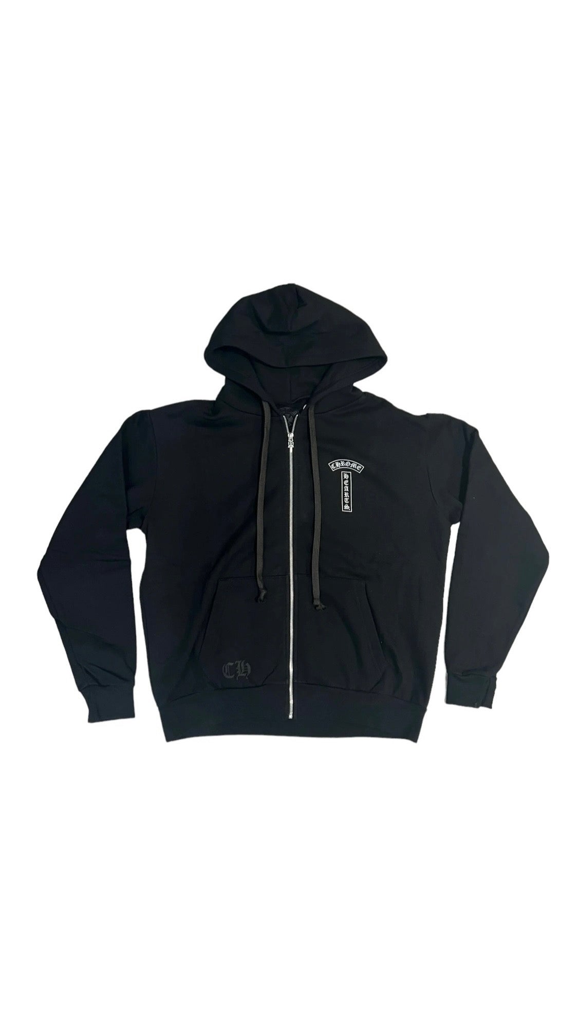 CHROME HEARTS Eye Chart Dagger Zip Up Hoodie