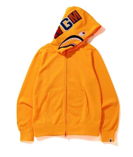 BAPE Neon Shark Full Zip Hoodie