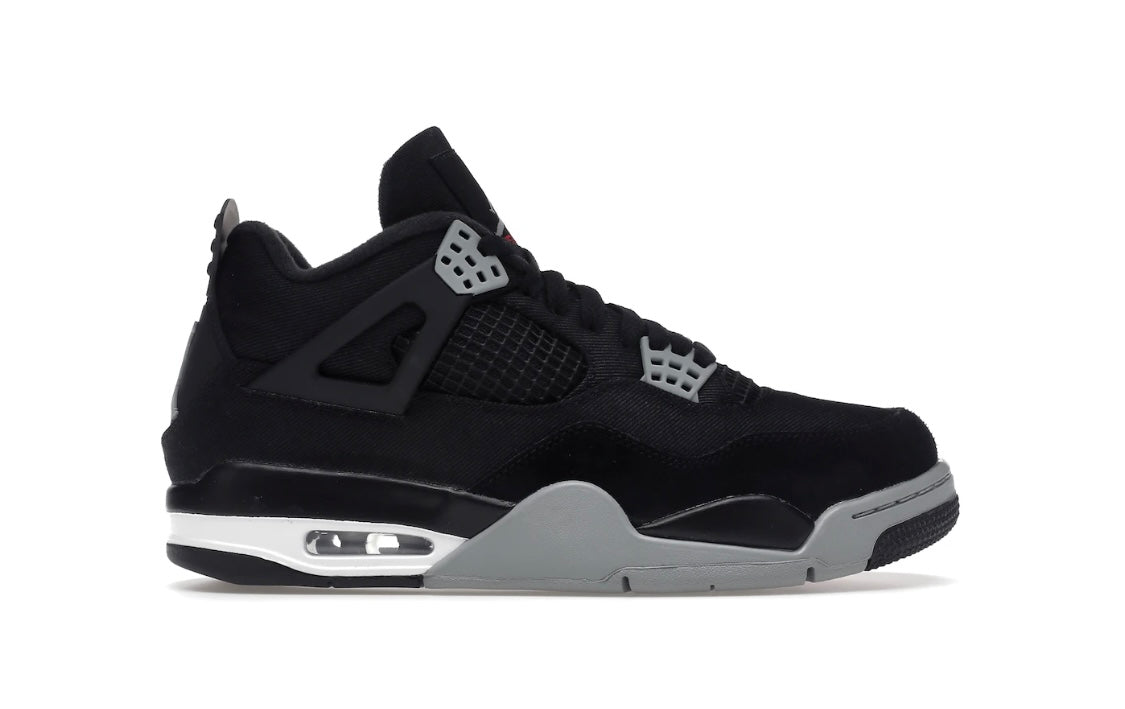 JORDAN 4 Retro Black Canvas