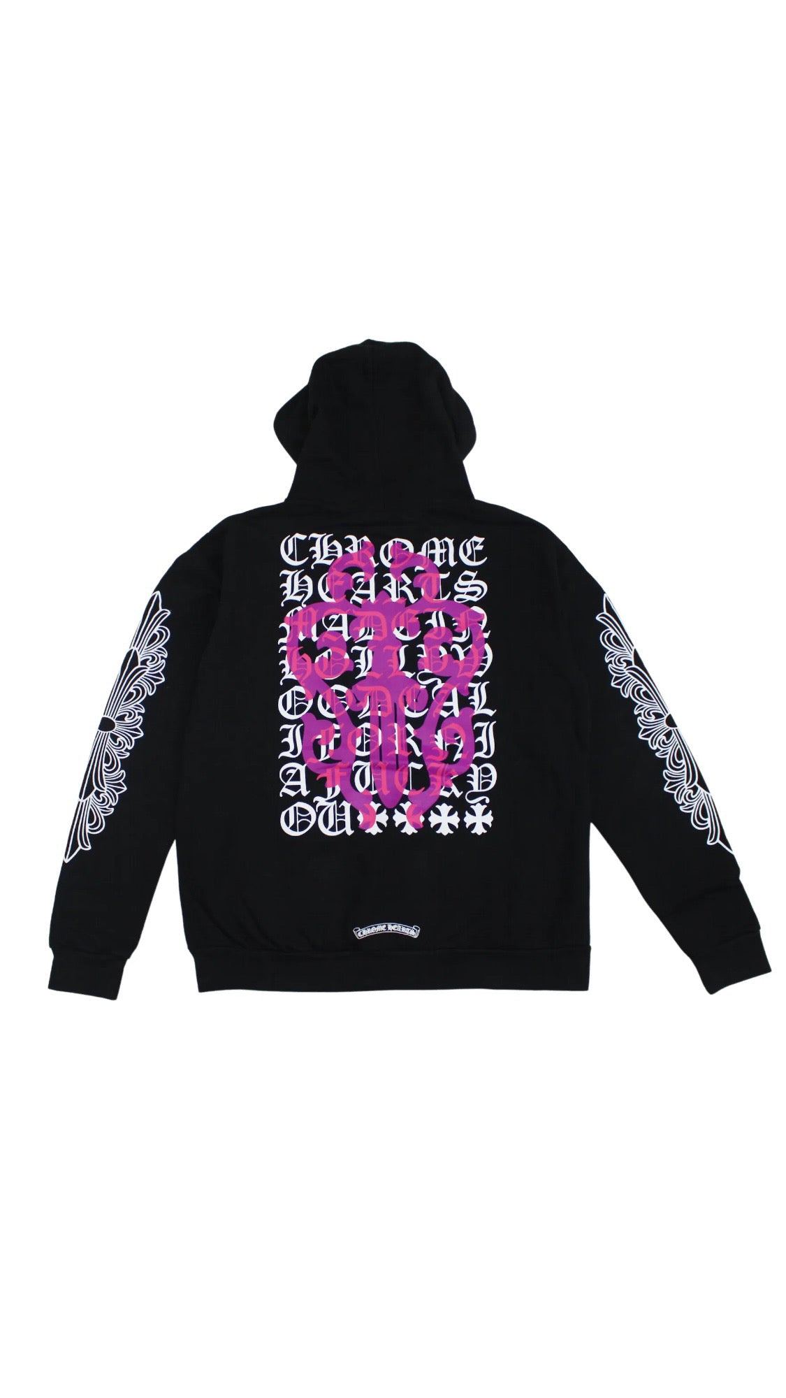 CHROME HEARTS Eye Chart Dagger Zip Up Hoodie Hype Store Boston