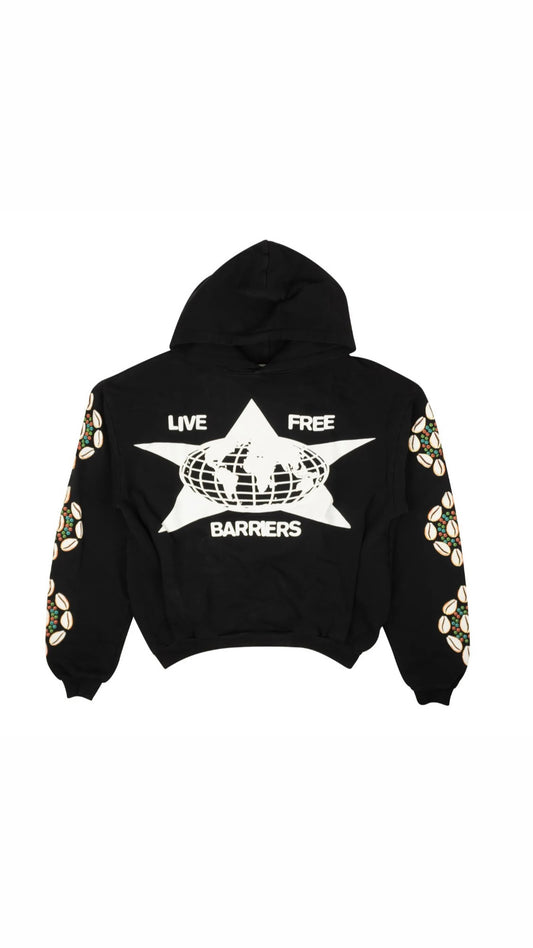 BARRIERS Live Free Shell Hoodie