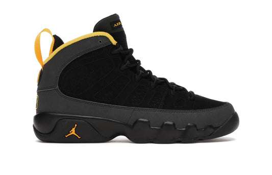 JORDAN 9 Retro Dark Charcoal University Gold